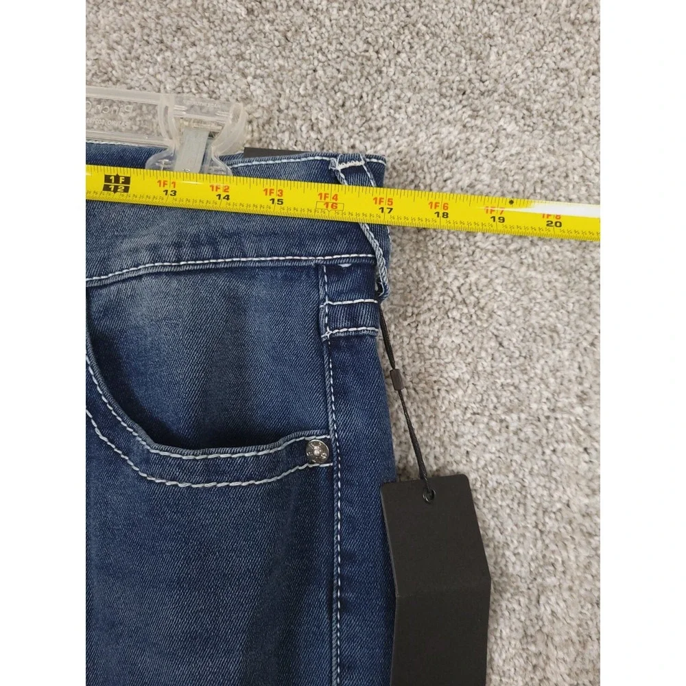 True Religion 32x32 Geno Big T Flap 5 Pockets Design 70045 Jeans NEW $199